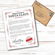 Load image into Gallery viewer, Editable Letter from Santa - 4 Fillable Templates (Instant Download)