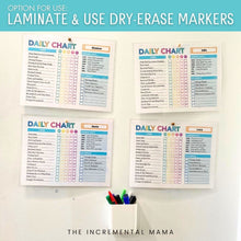 Load image into Gallery viewer, Daily Chore Chart for Kids with Daily, Weekly, and Rotating Tasks - Instant Download