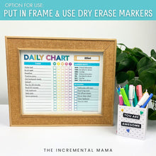 Load image into Gallery viewer, Daily Chore Chart for Kids with Daily, Weekly, and Rotating Tasks - Instant Download