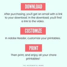 Load image into Gallery viewer, Chores Made Simple Bundle - Instant Download