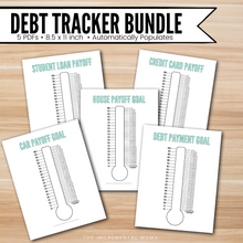 Load image into Gallery viewer, Editable Debt Thermometer Bundle - Instant Download
