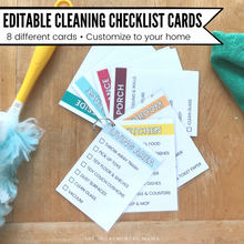 Load image into Gallery viewer, Room-by-Room Cleaning Checklists for Kids (Editable PDFs) - Instant Download