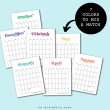 Load image into Gallery viewer, 2023 Printable Monthly Calendar Bundle - Instant Download