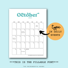 Load image into Gallery viewer, 2023 Printable Monthly Calendar Bundle - Instant Download