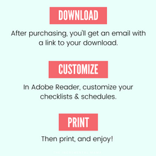 Load image into Gallery viewer, The Ultimate Cleaning Schedules & Checklists Bundle (Editable PDFs) - Instant Download