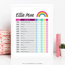 Load image into Gallery viewer, Kid's Daily Schedule Bundle - Fillable Instant Download