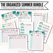 Load image into Gallery viewer, The Organized Summer Bundle - Instant Download