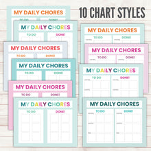 Load image into Gallery viewer, Customizable Picture Chore Chart - Instant Download
