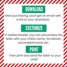 Load image into Gallery viewer, Editable Letter from Santa - 4 Fillable Templates (Instant Download)
