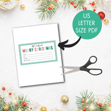 Load image into Gallery viewer, Editable Christmas Gift Certificate Printables - INSTANT DOWNLOAD
