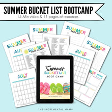 Load image into Gallery viewer, Summer Bucket List Bootcamp (Editable PDF + Video) - Instant Download
