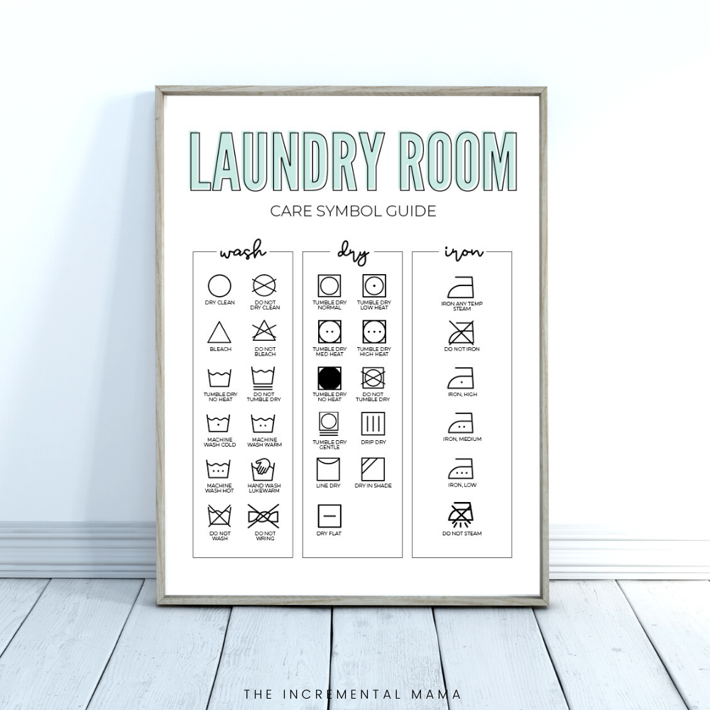 Laundry Printables - Instant Download