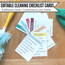 Load image into Gallery viewer, Room-by-Room Cleaning Checklists for Kids (Editable PDFs) - Instant Download
