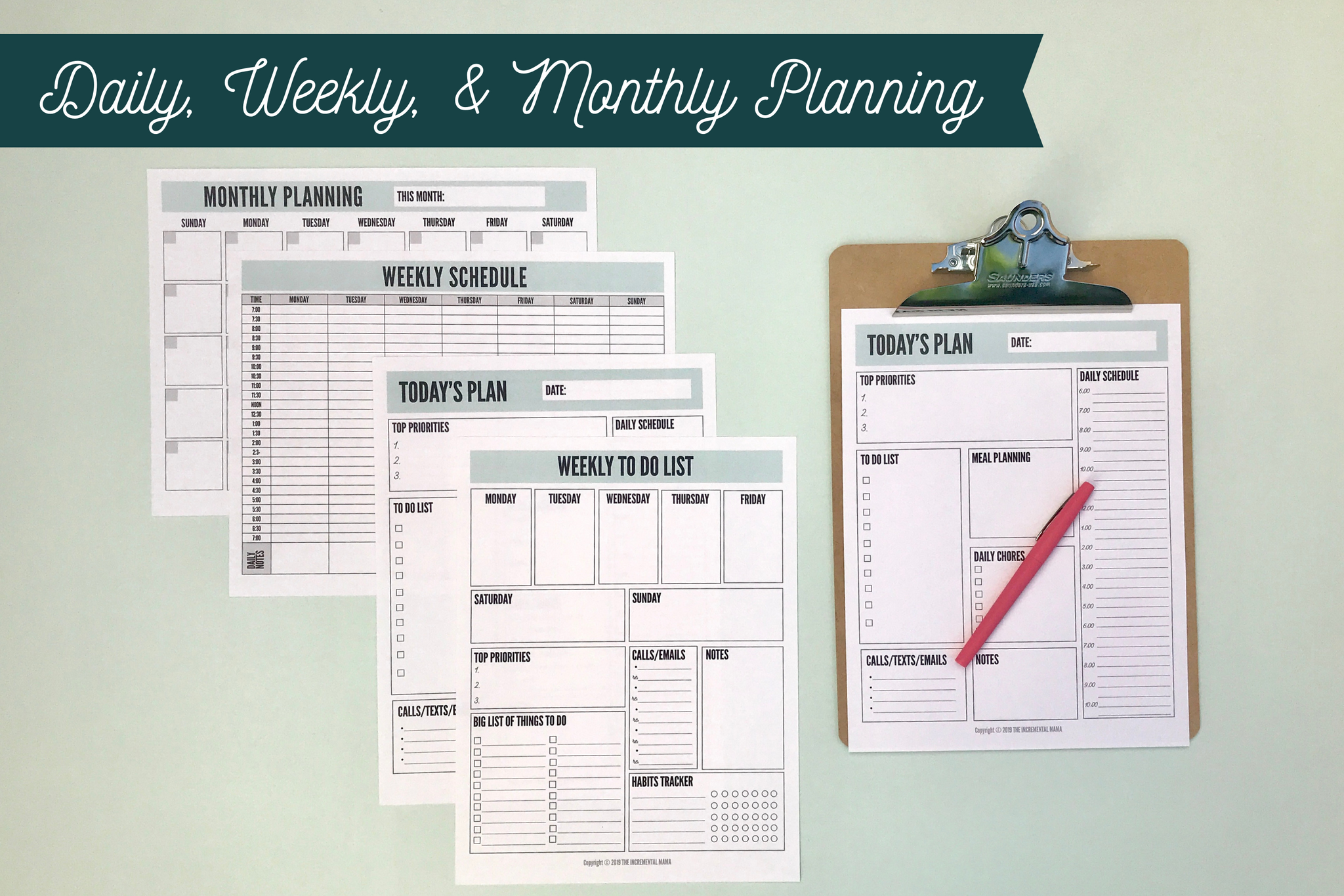 Printable Life Planner - Get Organized Today and Reduce Overwhelm