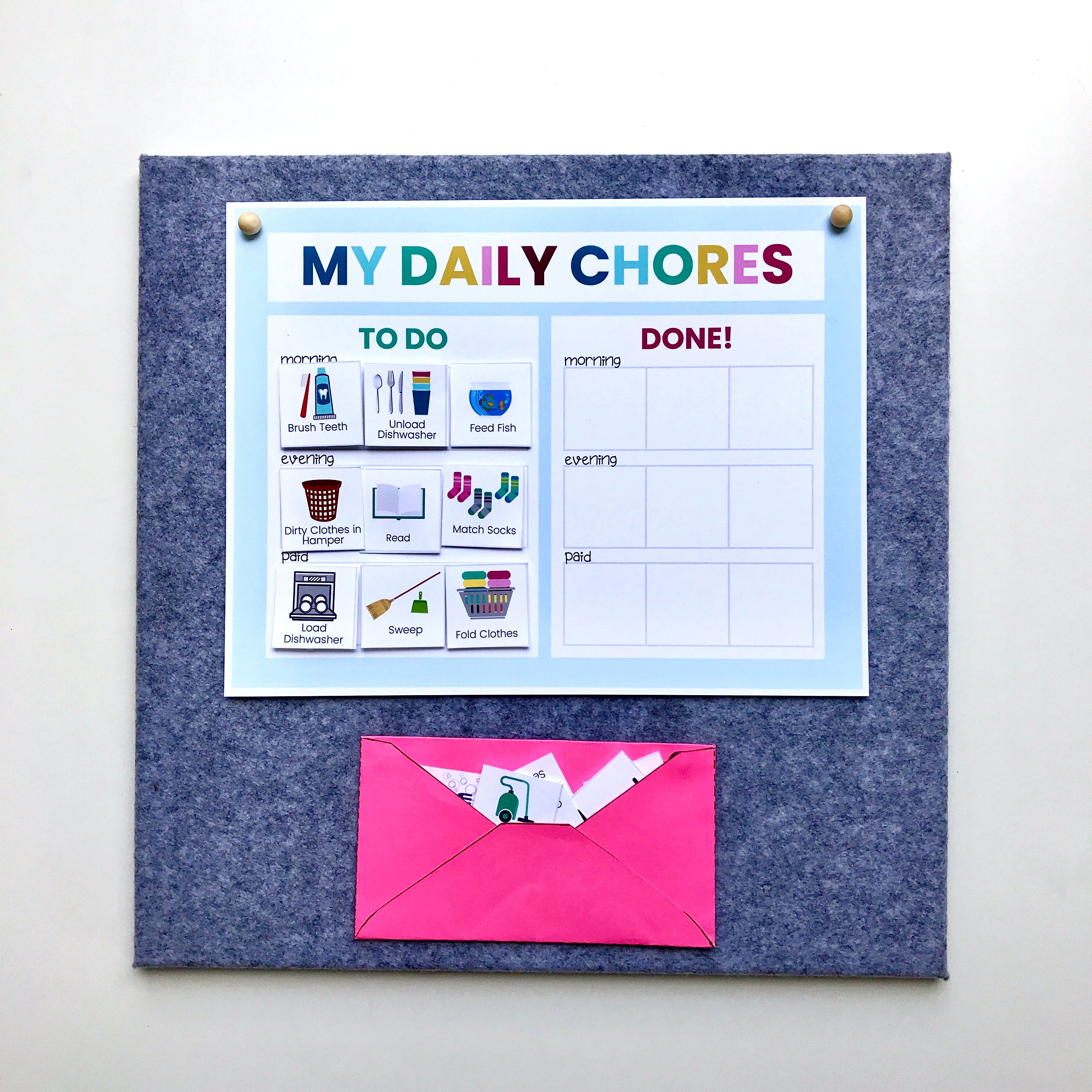 Customizable Picture Chore Chart - Instant Download – The Incremental Mama