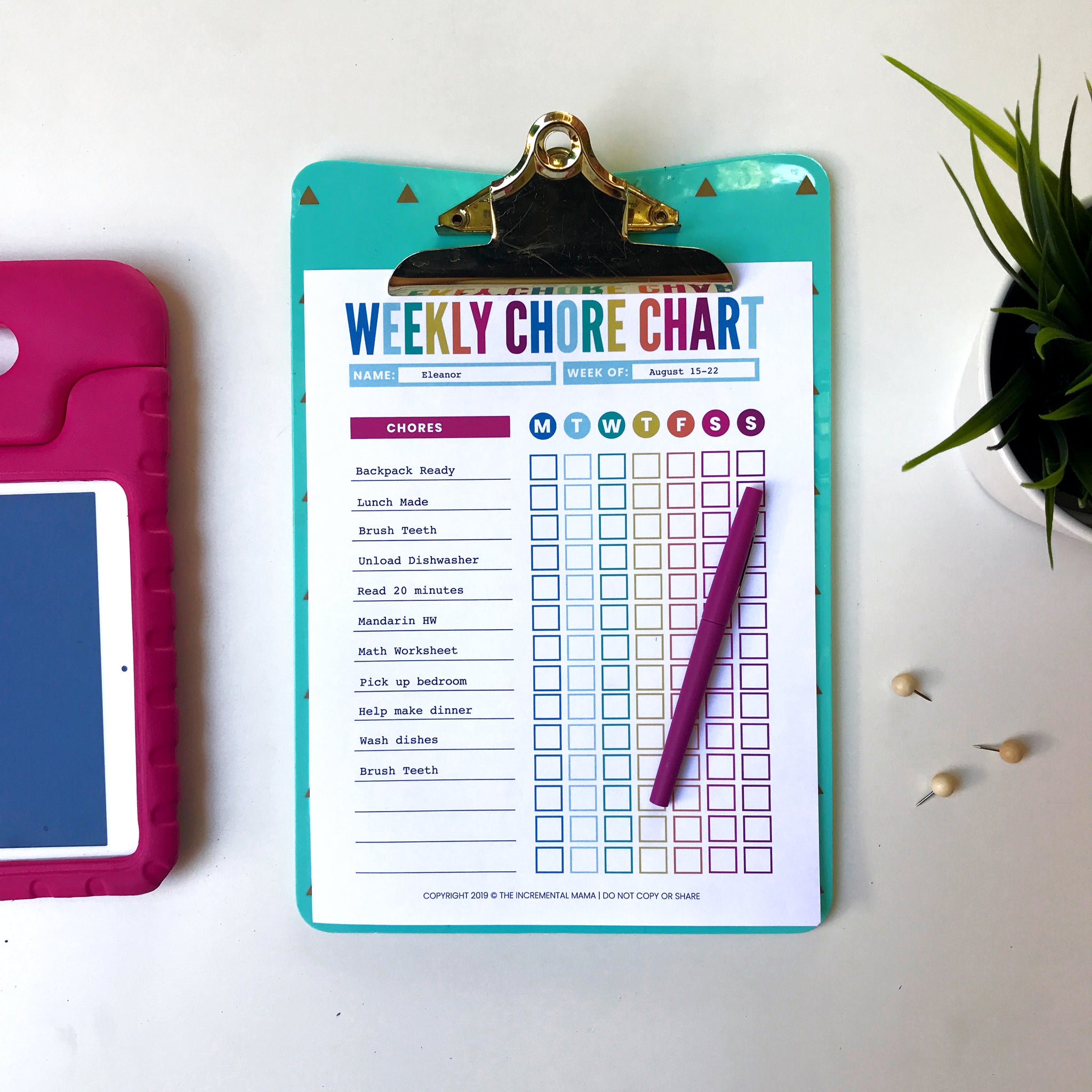 Kids Daily Routine Chart Template The Incremental Mama