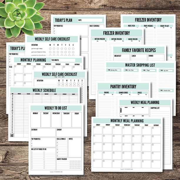 My Life Organized Printables Bundle - Instant Download
